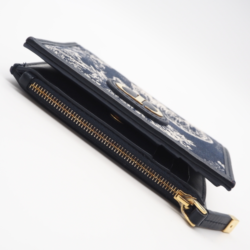 Christian Dior Dior Toile de Jouy Reverse Jacquard 30 Montaigne Dahlia Wallet... - Picture 5 of 16